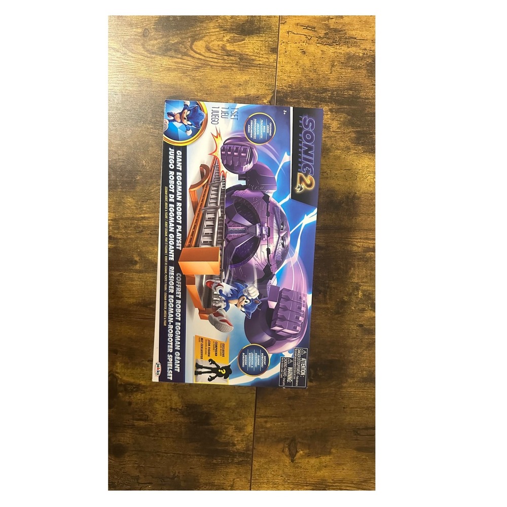 Sonic the Hedgehog 2 Giant Eggman Robot Playset Exclusive Super Sonic Figure